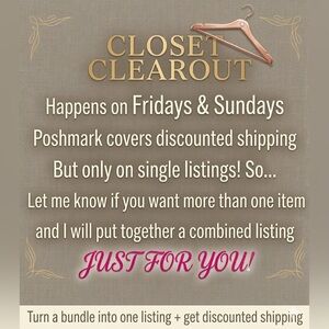 Closet Clearout TODAY! 🛍️